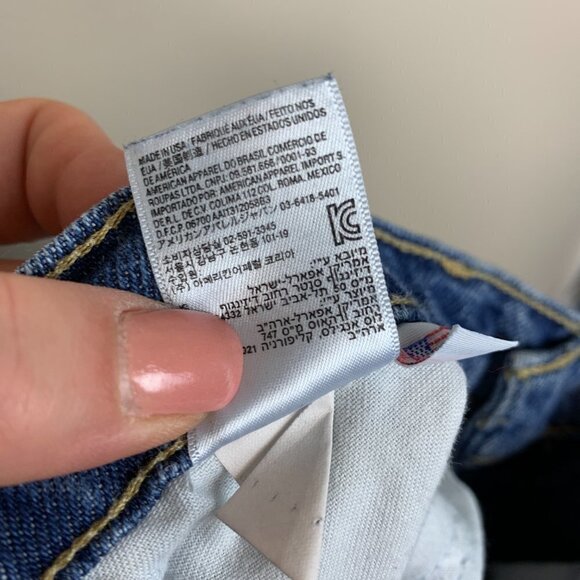 American Apparel High Rise Straight Leg Mom Jeans Medium Wash, Size 29 - Picture 9 of 10